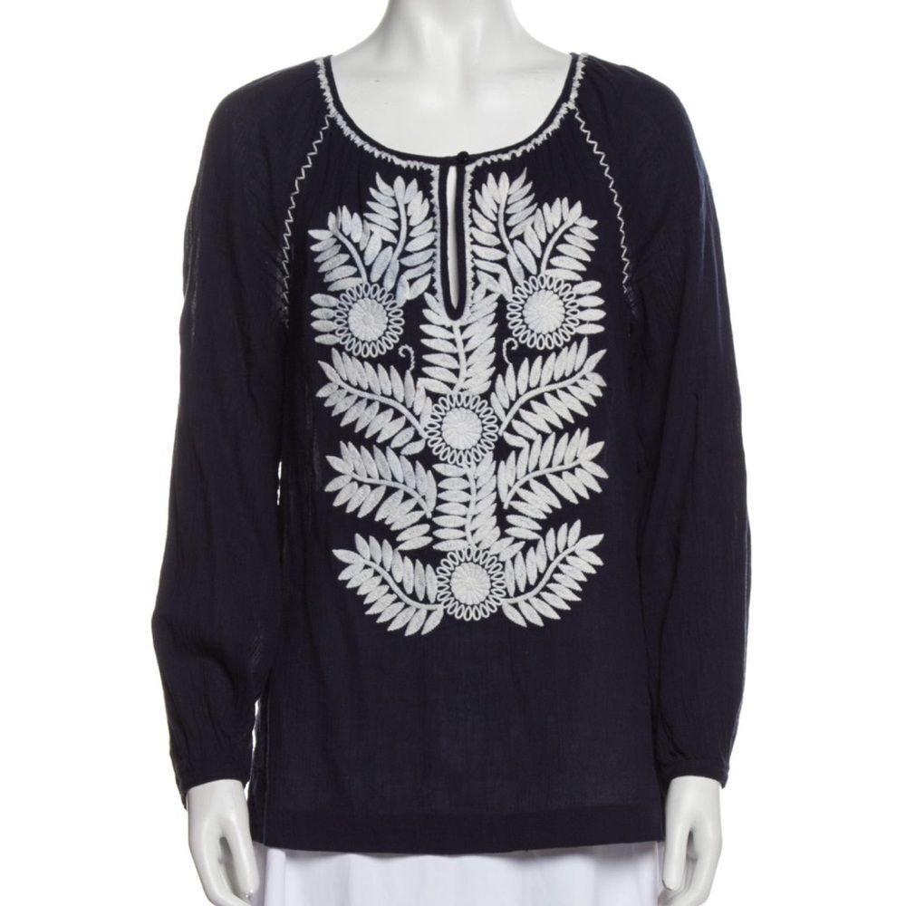 Tory Burch embroidered blouse- Small